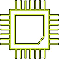 icono de vector de cpu