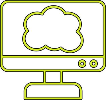 Cloud Computing Vector Icon