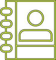 Contact Book Vector Icon