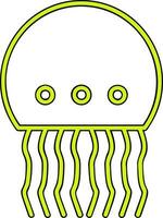 icono de vector de medusas