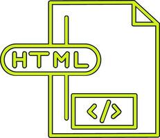 icono de vector de archivo html