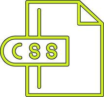 icono de vector de archivo css