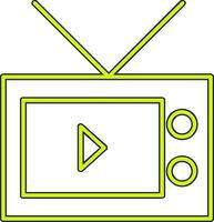 icono de vector de tv