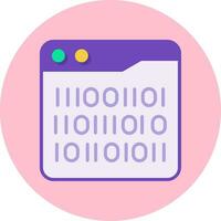 Binary Code Vector Icon