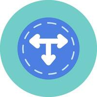 T Junction Vector Icon