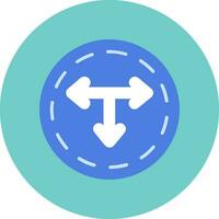 T Junction Vector Icon