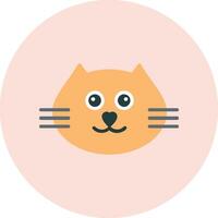 gato cara vector icono