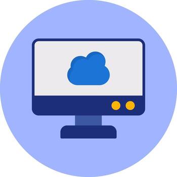 Cloud Computing Vector Icon