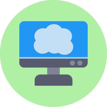 Cloud Computing Vector Icon