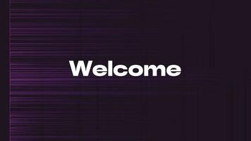 Seamless Lopping Animation of Welcome Modern Wave Background video