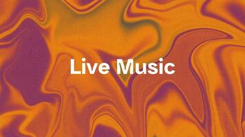 Animation Live Music Opening scene with abstract Grainy Gradient background video