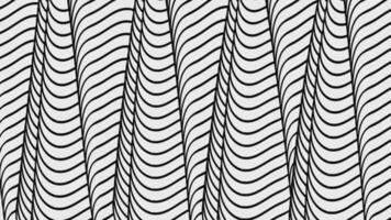 Seamless Lopping Animation of monochrome lines seamless pattern Background video