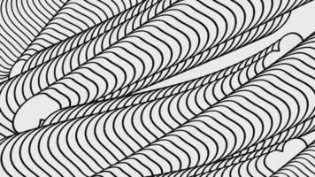 Seamless Lopping Animation of monochrome lines seamless pattern Background video