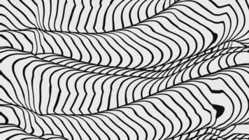 Seamless Lopping Animation of monochrome lines seamless pattern Background video