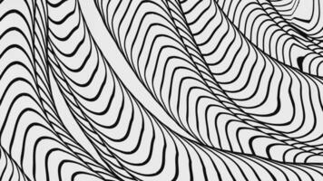 Seamless Lopping Animation of monochrome lines seamless pattern Background video