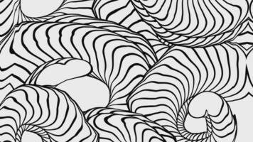 Seamless Lopping Animation of monochrome lines seamless pattern Background video