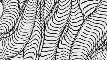 Seamless Lopping Animation of monochrome lines seamless pattern Background video