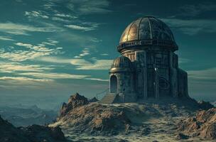 AI generated the astronomical observatory is an important site for the search for hidden worlds photo