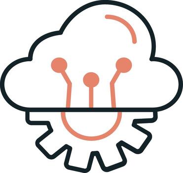Cloud Computing Vector Icon