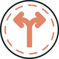 Two Way Vector Icon