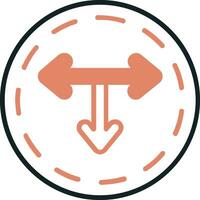 T Junction Vector Icon