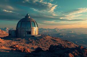 AI generated the astronomical observatory is an important site for the search for hidden worlds photo