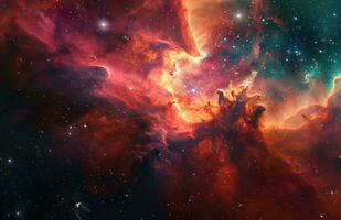 AI generated the nebula in inner space photo