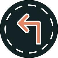 Turn Left Vector Icon