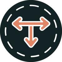 T Junction Vector Icon