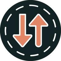 Two Way Street Vector Icon