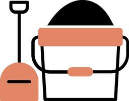 Sand bucket Vector Icon