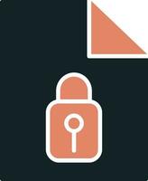 icono de vector de seguridad de datos