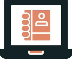 Laptop User Vector Icon
