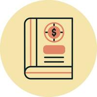 icono de vector de libro de contabilidad