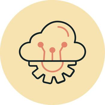 Cloud Computing Vector Icon