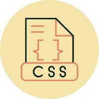 icono de vector de css