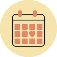 icono de vector de calendario