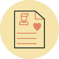 User Biodata Vector Icon