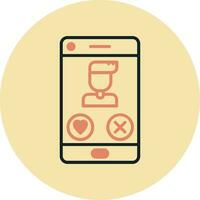 Dating App Vector Icon