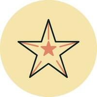 icono de vector de estrella de mar