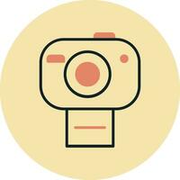 icono de vector de cámara de fotos