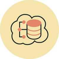 Cloud Data Vector Icon