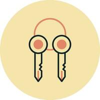 Surrogate Key Vector Icon