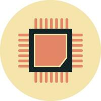 icono de vector de cpu