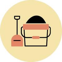 Sand bucket Vector Icon