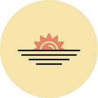 Sunset Vector Icon