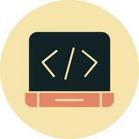 icono de vector de codificación web