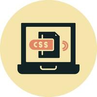 icono de vector de css