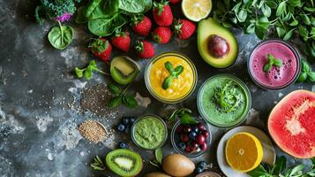 ai generado sano comida adelgazar dieta plan diario Listo menú antecedentes foto