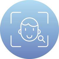 Face Scanner Vector Icon